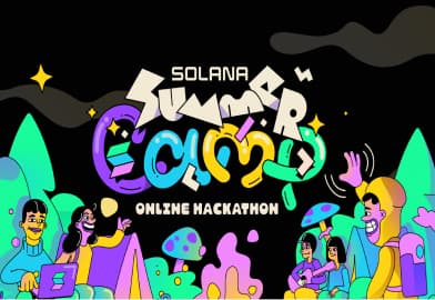 Solana Summer Camp event branding by Heyo
