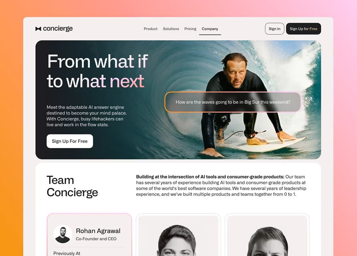 Web Design project example