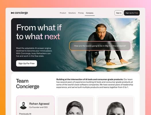 Web Design work sample