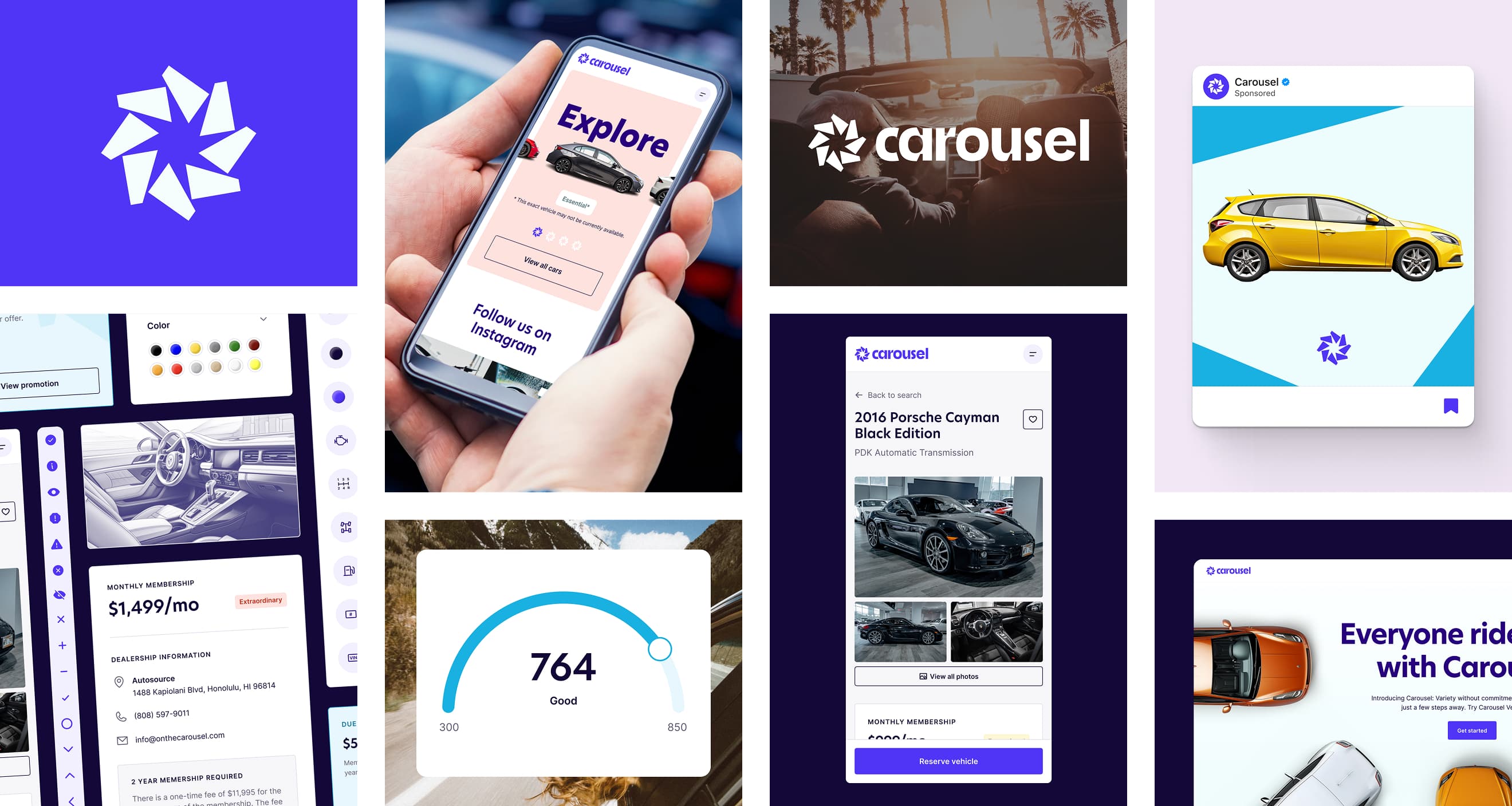 Carousel brand logo animation