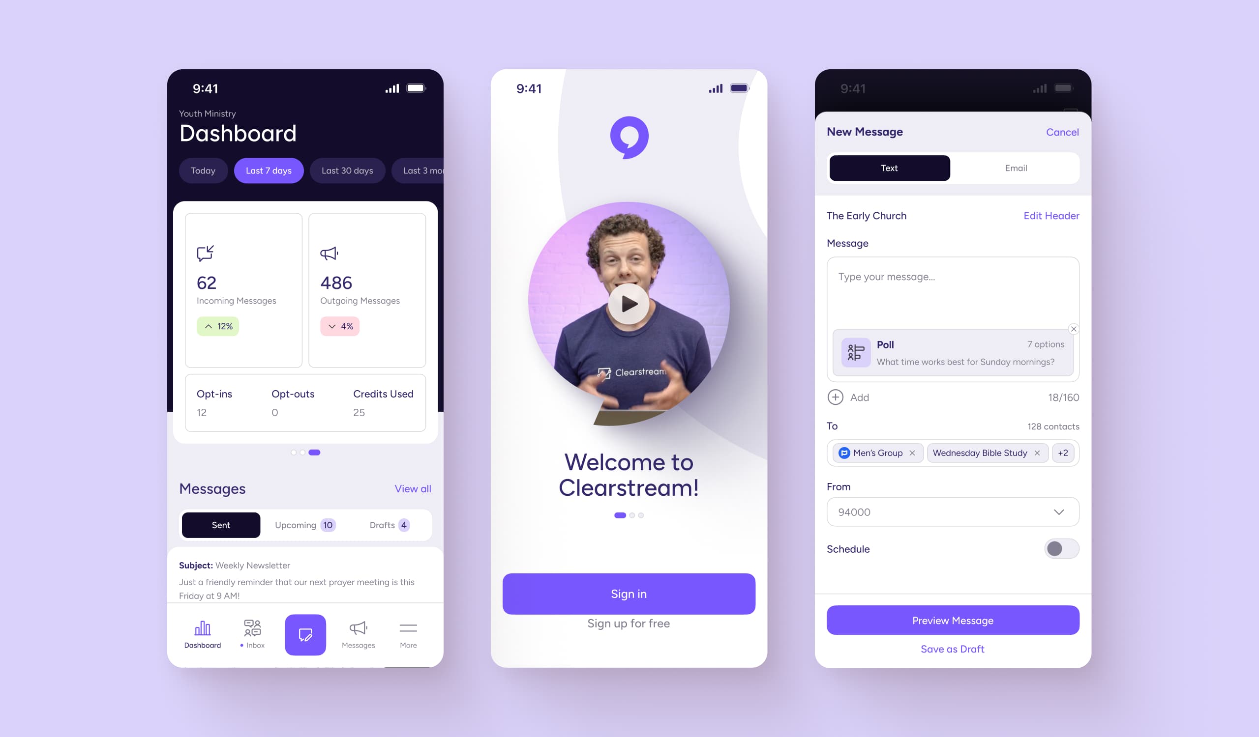 Clearstream website design