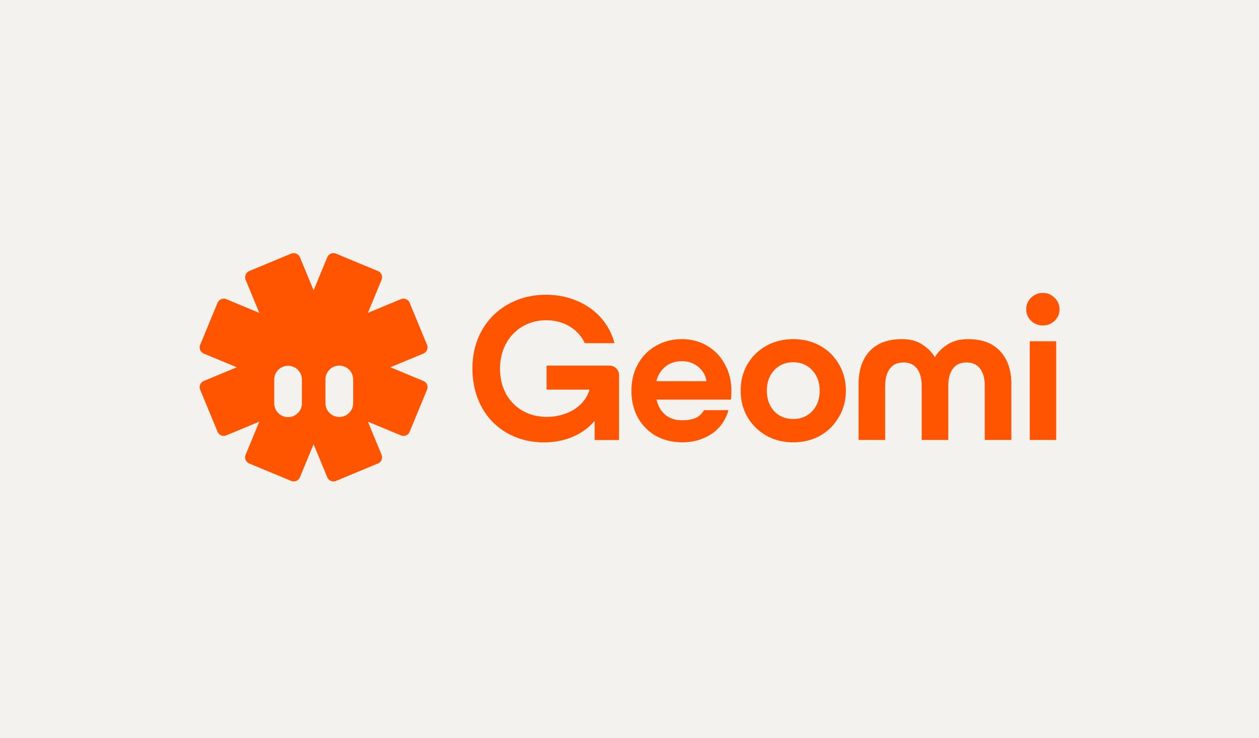 Geomi full brand logo on cream background