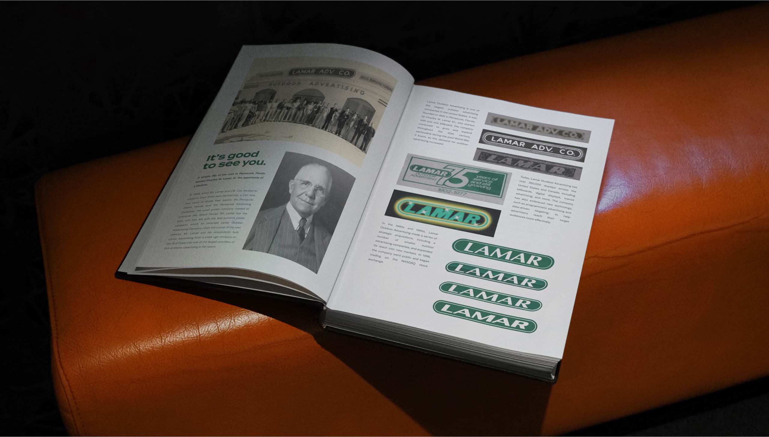 Lamar website design homepage