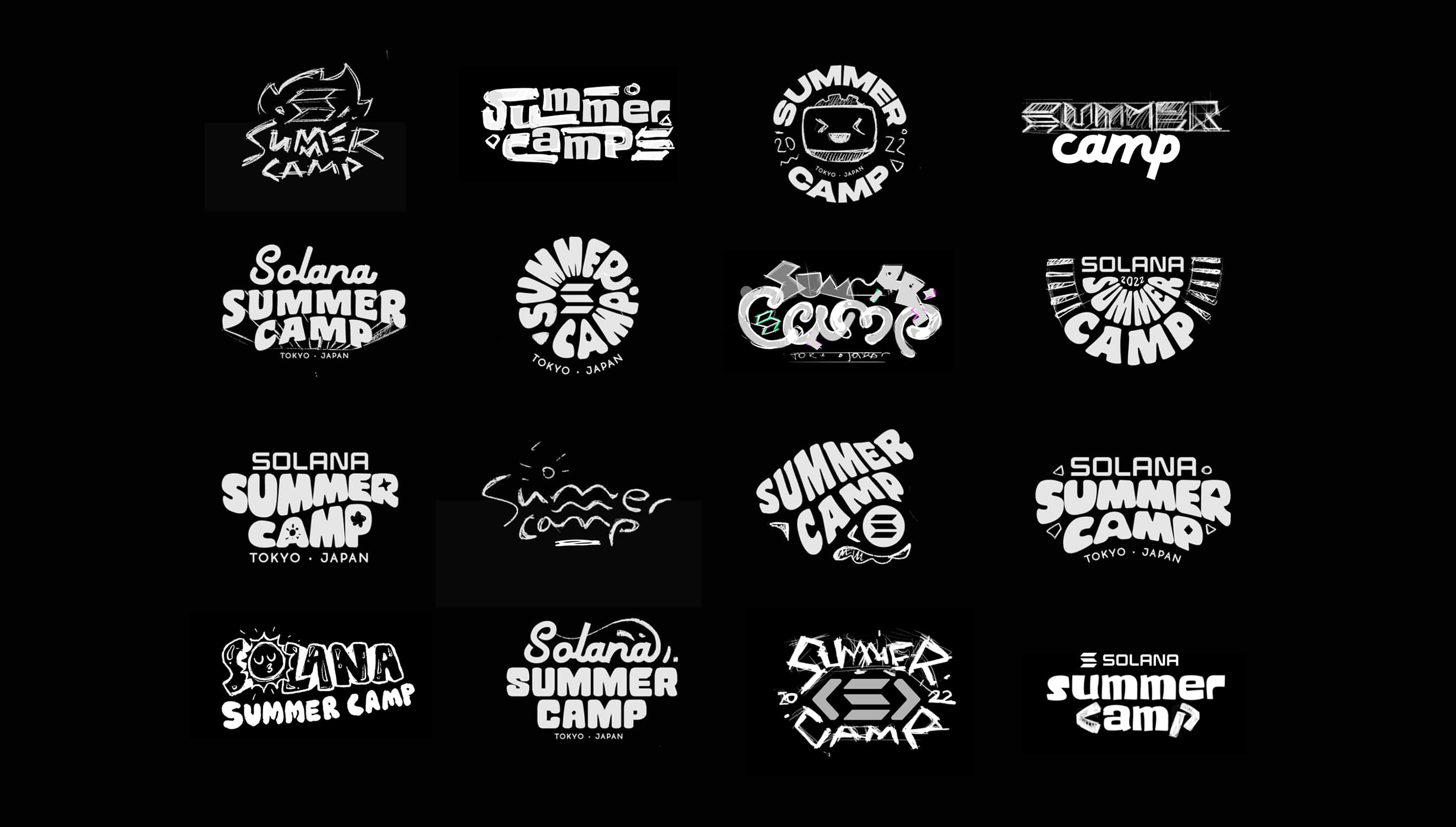 Solana Summer Camp illustration set