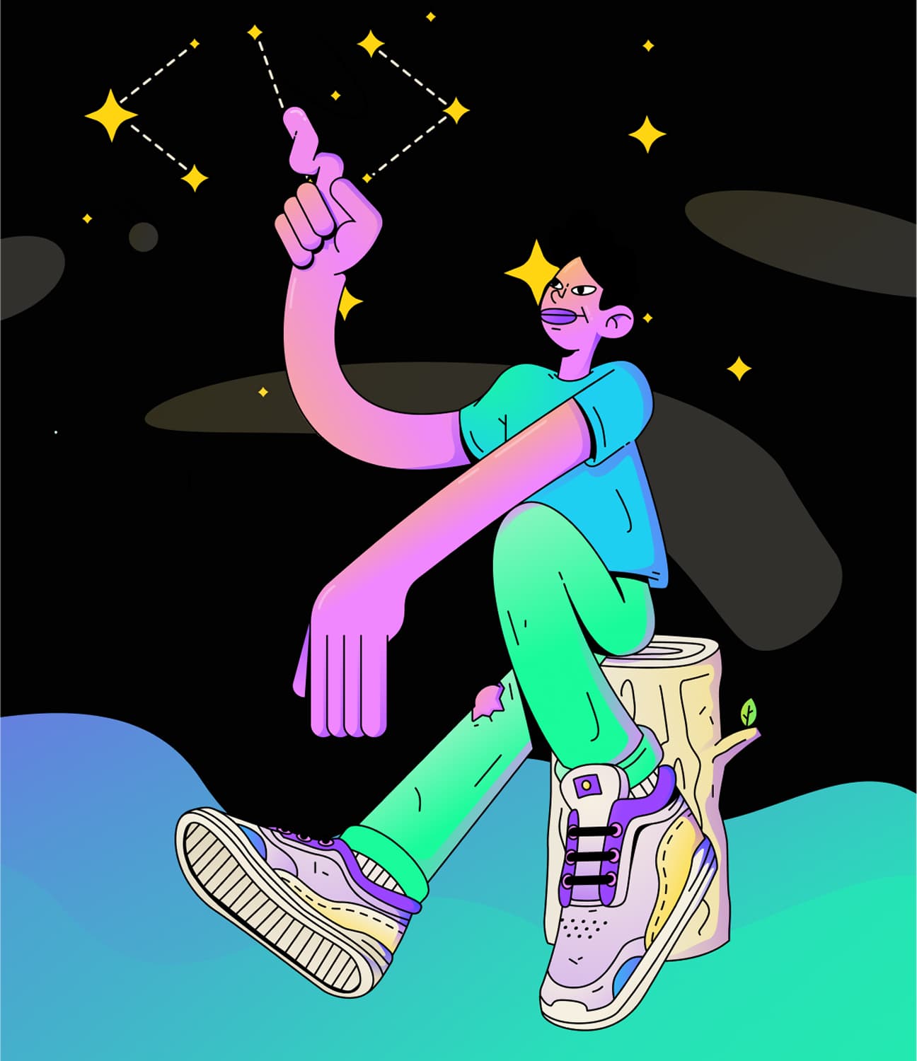 Solana Summer Camp badge design