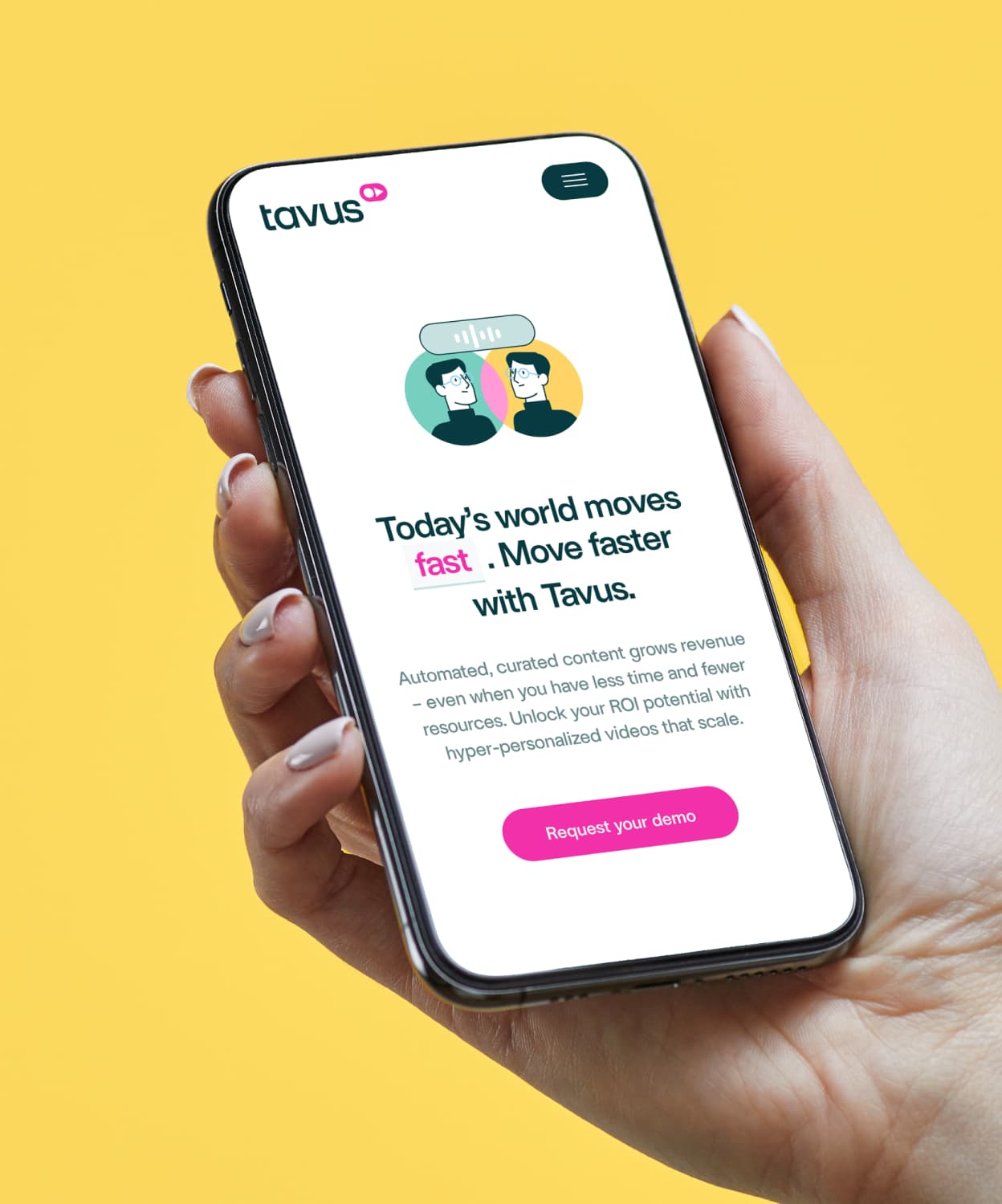 Tavus social media design